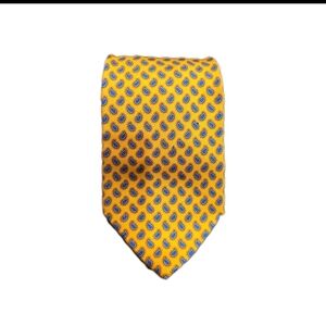 Brooks Brothers Yellow and Blue Patterned Tie